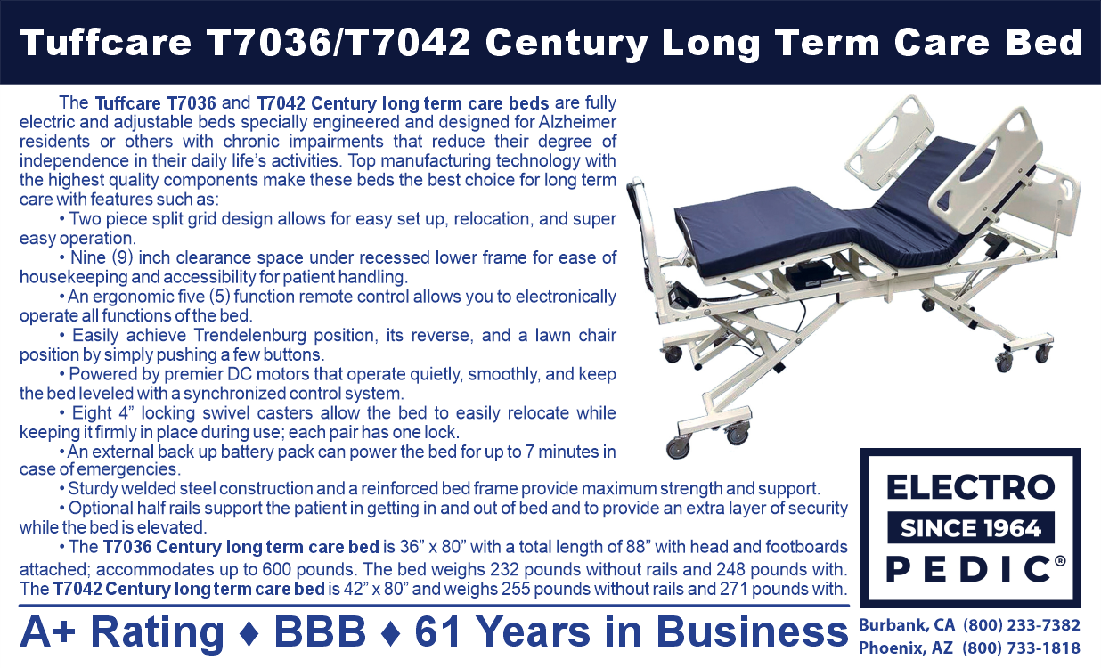 San Diego Tuffcare longterm care bed by Century